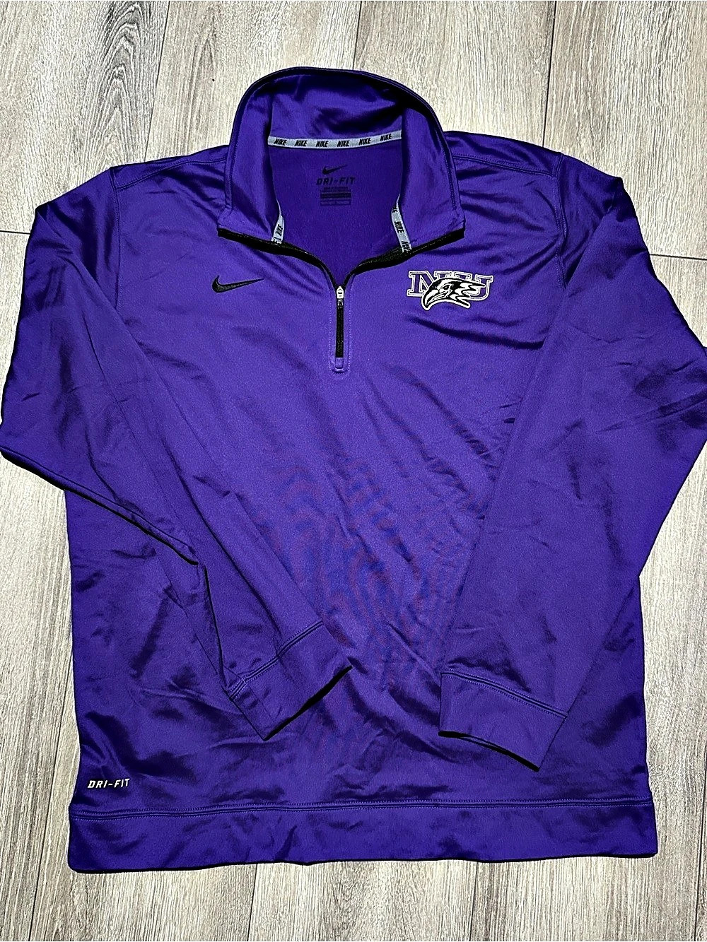 Nike Dri-FIT Purple Half-Zip Athletic Jersey